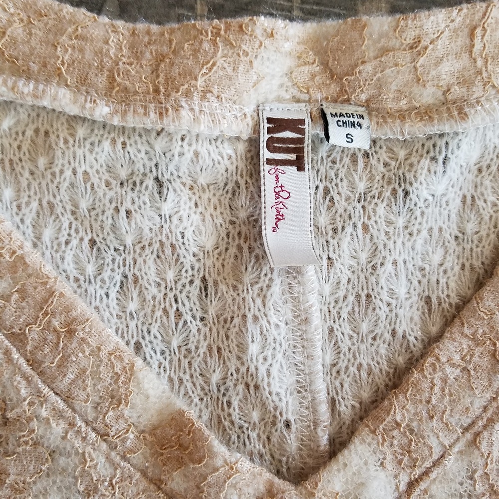 Kut from the Kloth Lace Long Sleeve Sweater G9 - Picture 2 of 7